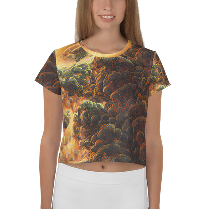 Women's Crop Tee - Volcanic Cascade