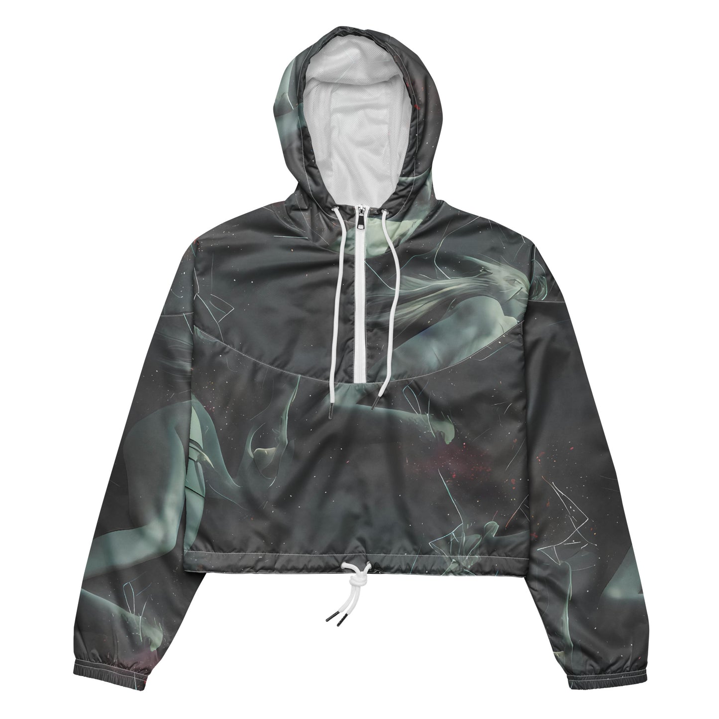 Women's Cropped Windbreaker - Stellar Sylphs