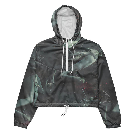 Women's Cropped Windbreaker - Stellar Sylphs