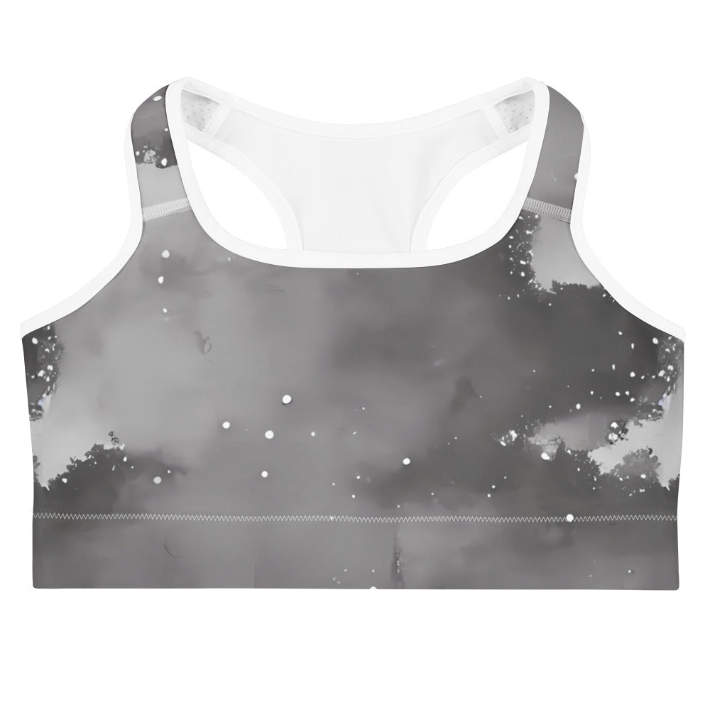 Sports Bra - Monochrome Dreams