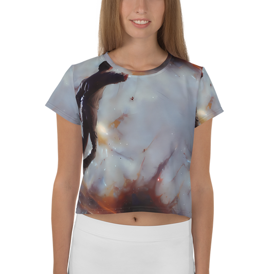 Women's Crop Tee - Impressionist Void