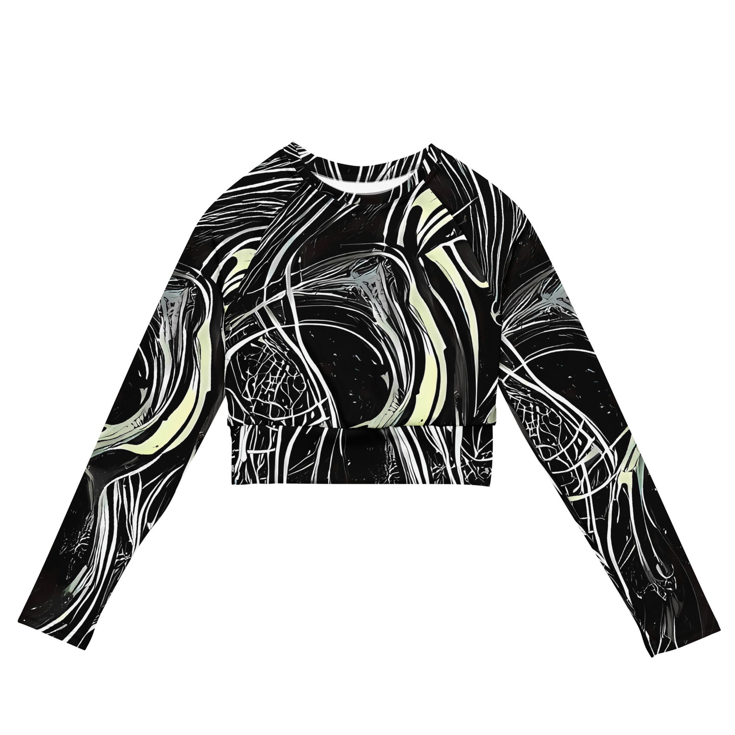 Long Sleeve Crop Top - Helmut's Whisper