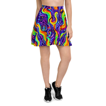 Skater Skirt - Galactic Flames