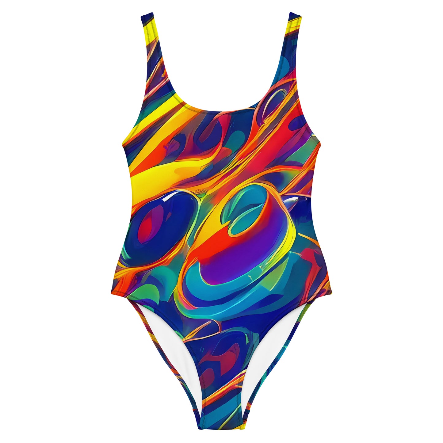 One-Piece Swimsuit - Abstract Blaze