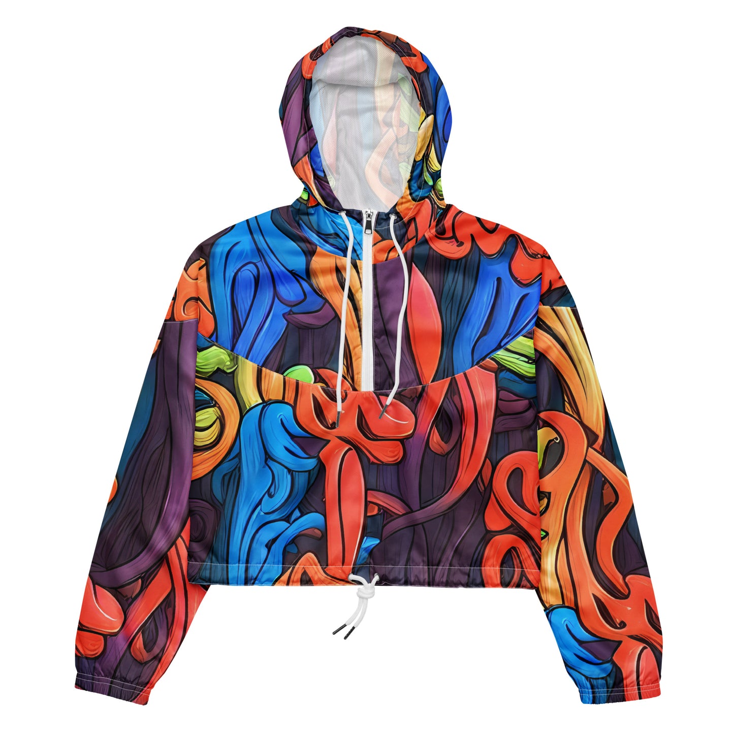 Women's Cropped Windbreaker - Tooker's Reverie