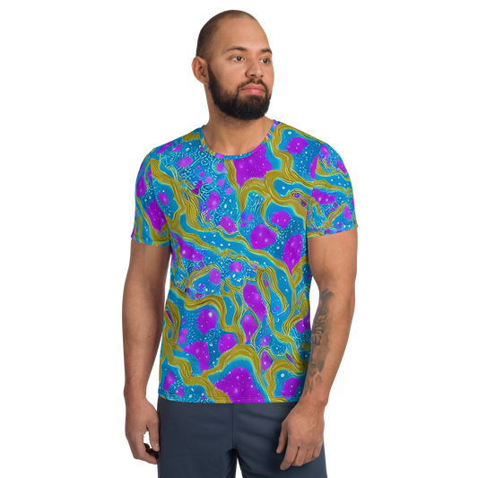 Men's Athletic T-Shirt - Mystic Waves