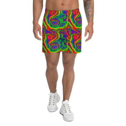 Men's Athletic Shorts - Psychedelic Waves