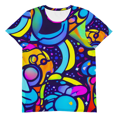 Men's Athletic T-Shirt - Neon Graffscape