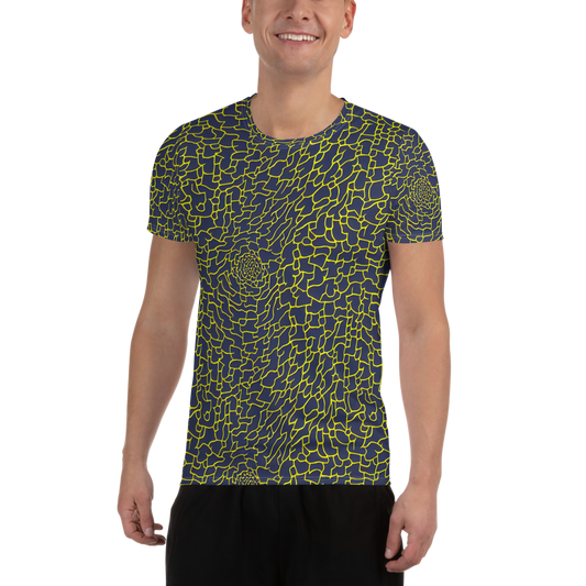 Men's Athletic T-Shirt - Nightshade Maze