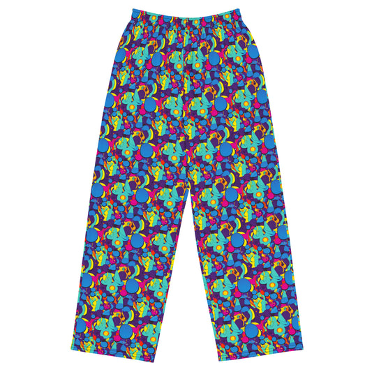 Wide-Leg Pants - Psychedelic Harmony