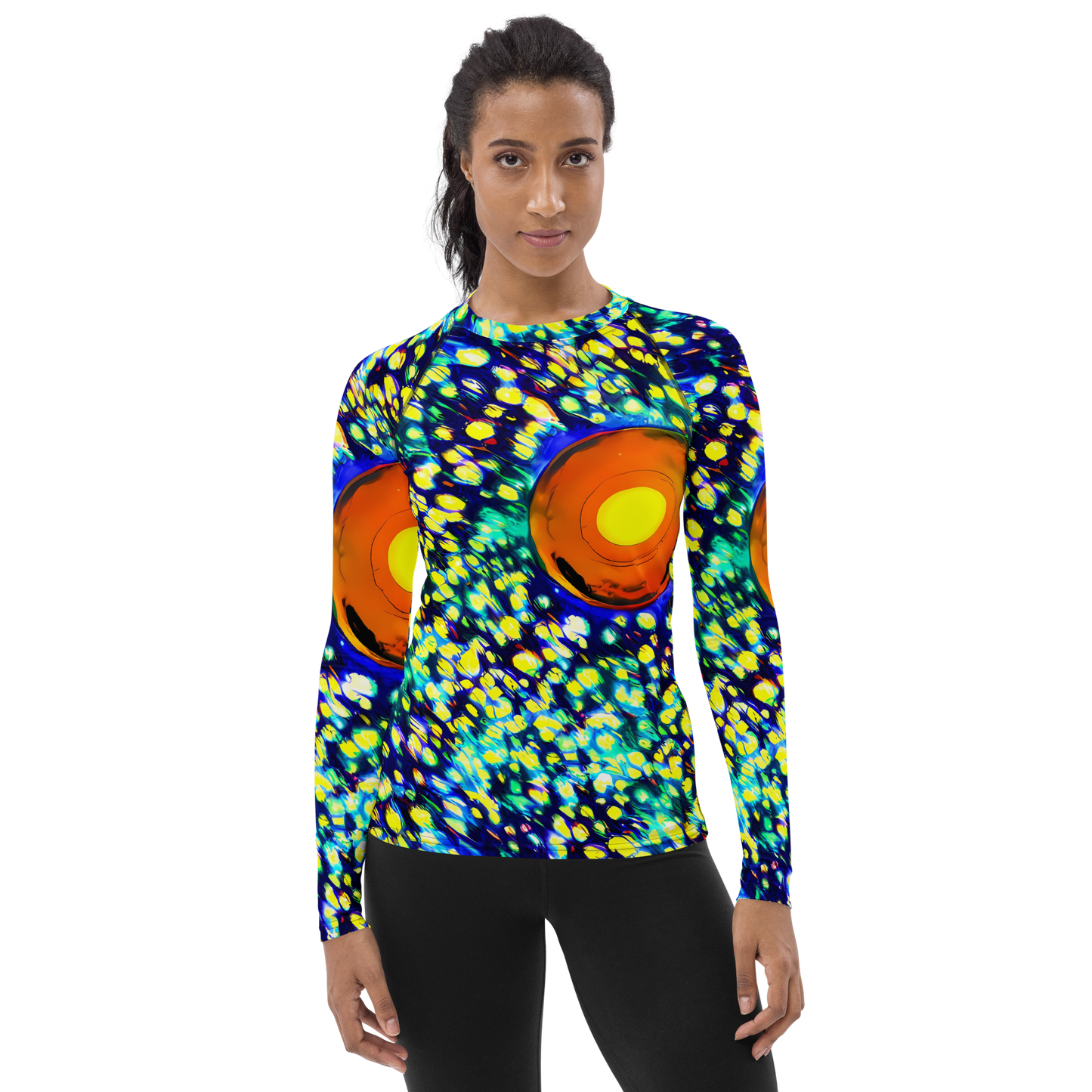 Women's Rash Guard - Illuminated Whirl