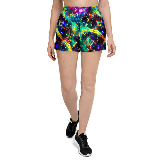 Women’s Athletic Shorts - Blythe Nebula