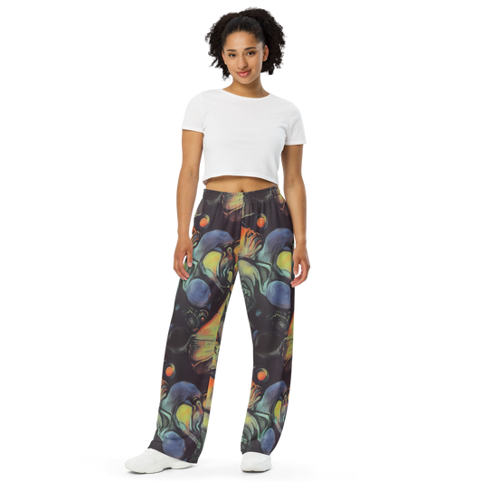 Wide-Leg Pants - Cosmic Scream