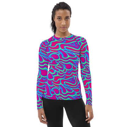 Women's Rash Guard - Aquatic Ember