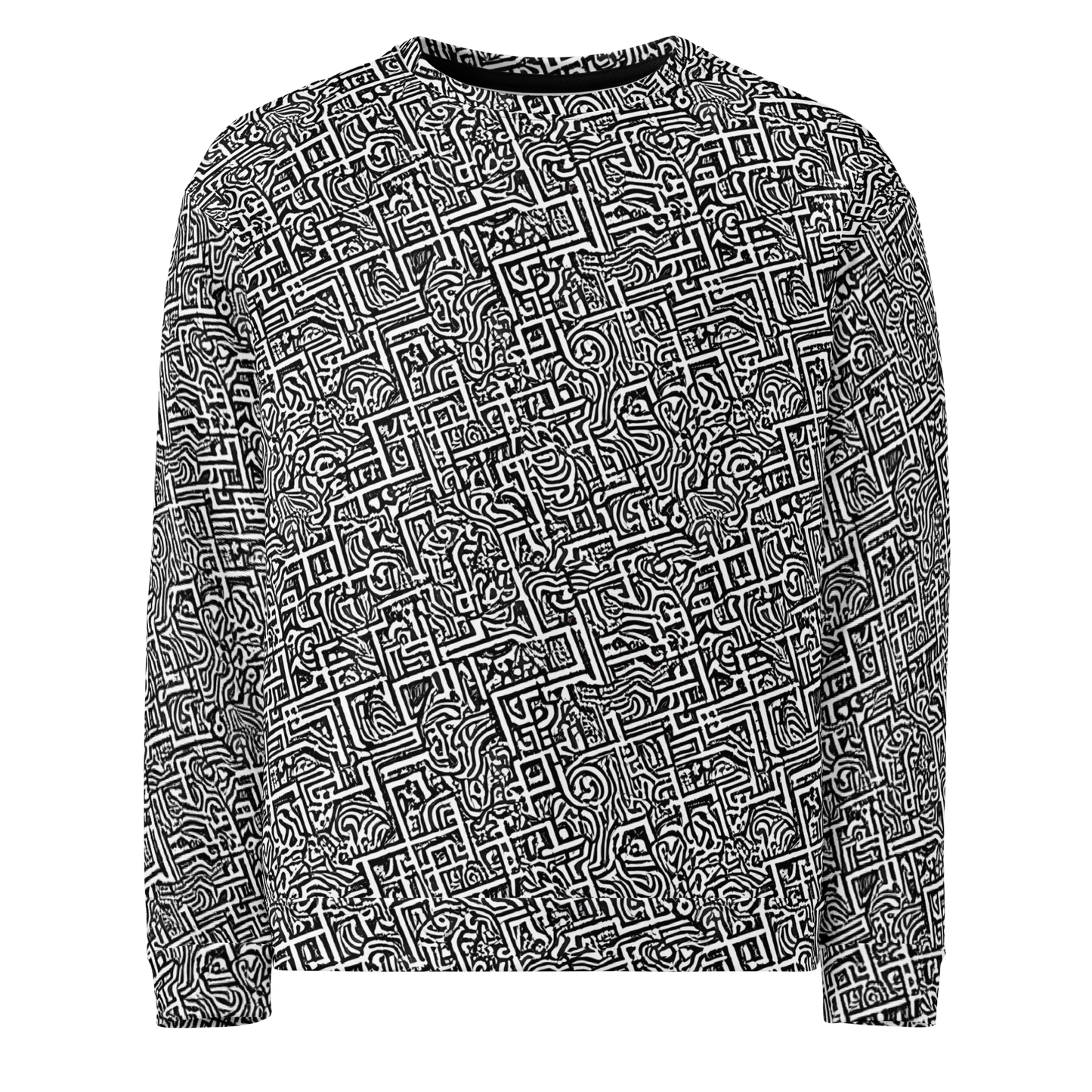 Sweatshirt - Monochrome Doodles