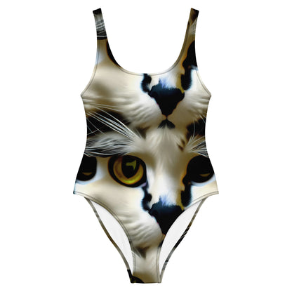 One-Piece Swimsuit - Feline Fancy