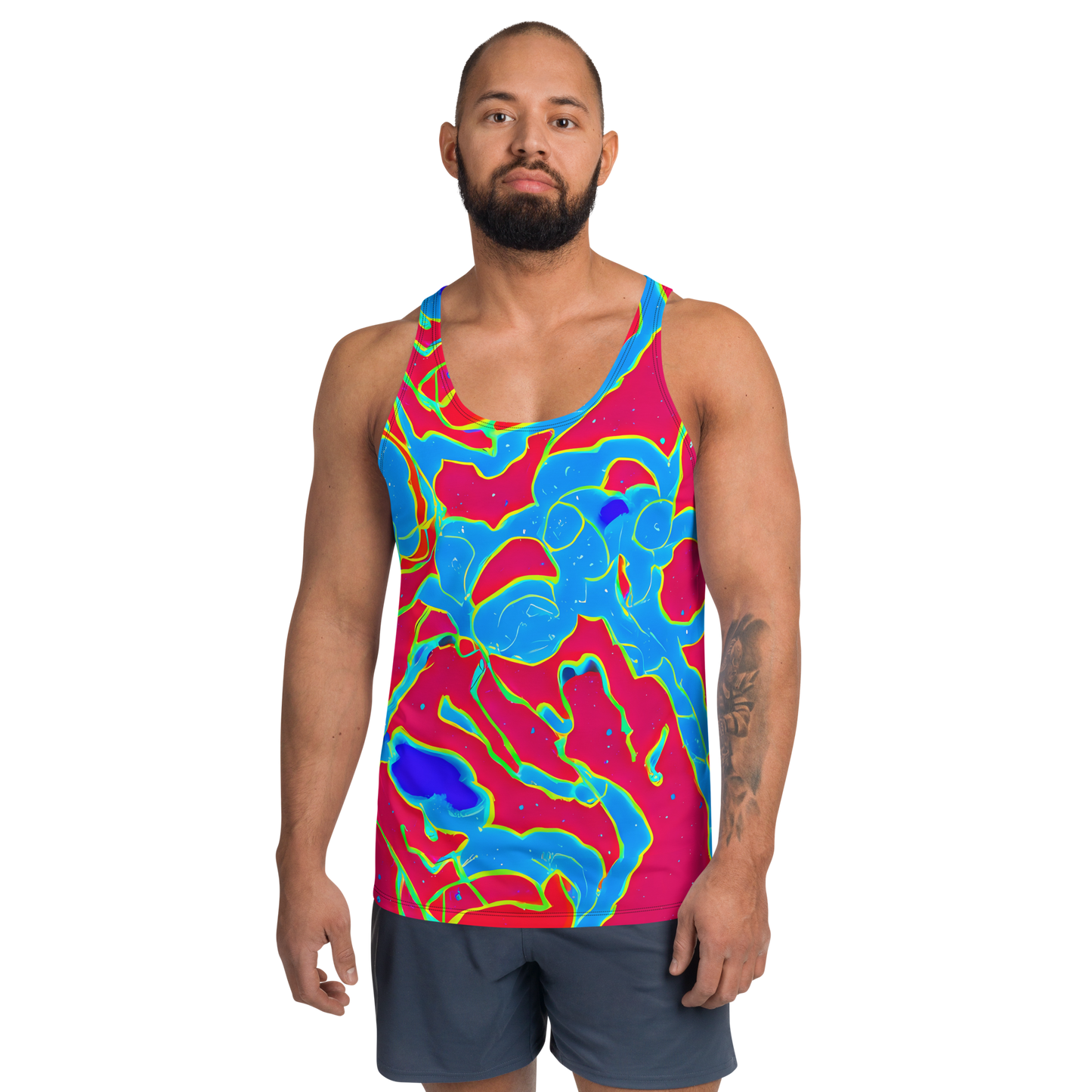 Men's Tank Top - Electric Bloom