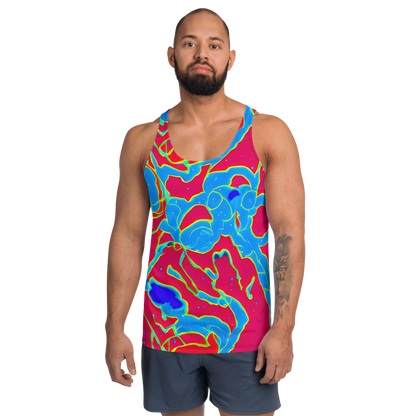 Men's Tank Top - Electric Bloom