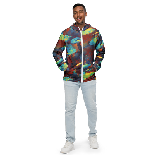 Men's Windbreaker - Journey Through Infinity