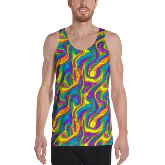 Men's Tank Top - Electric Aurora