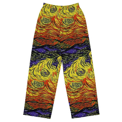 Wide-Leg Pants - Dancing Solar Flare