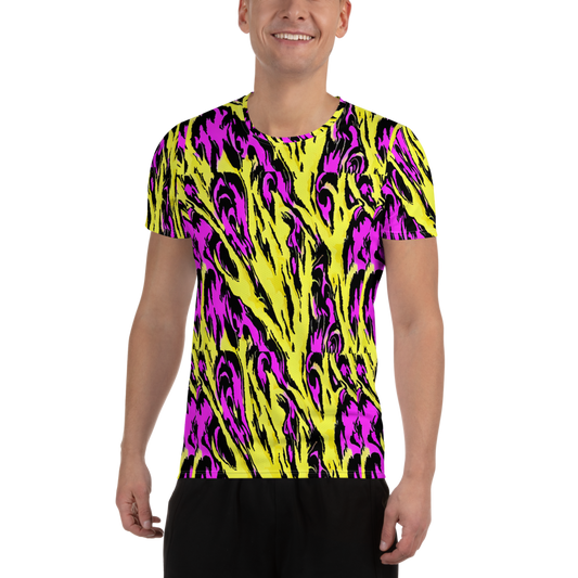 Men's Athletic T-Shirt - Neon Savanna