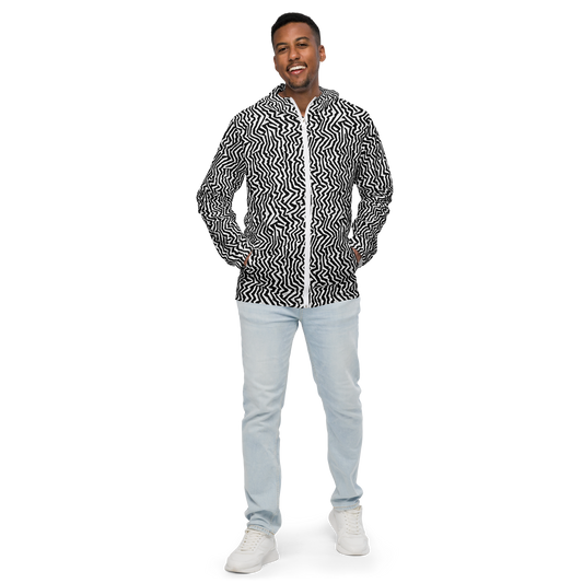 Men's Windbreaker - Static Swirl