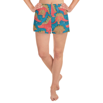 Women’s Athletic Shorts - Jurassic Jive