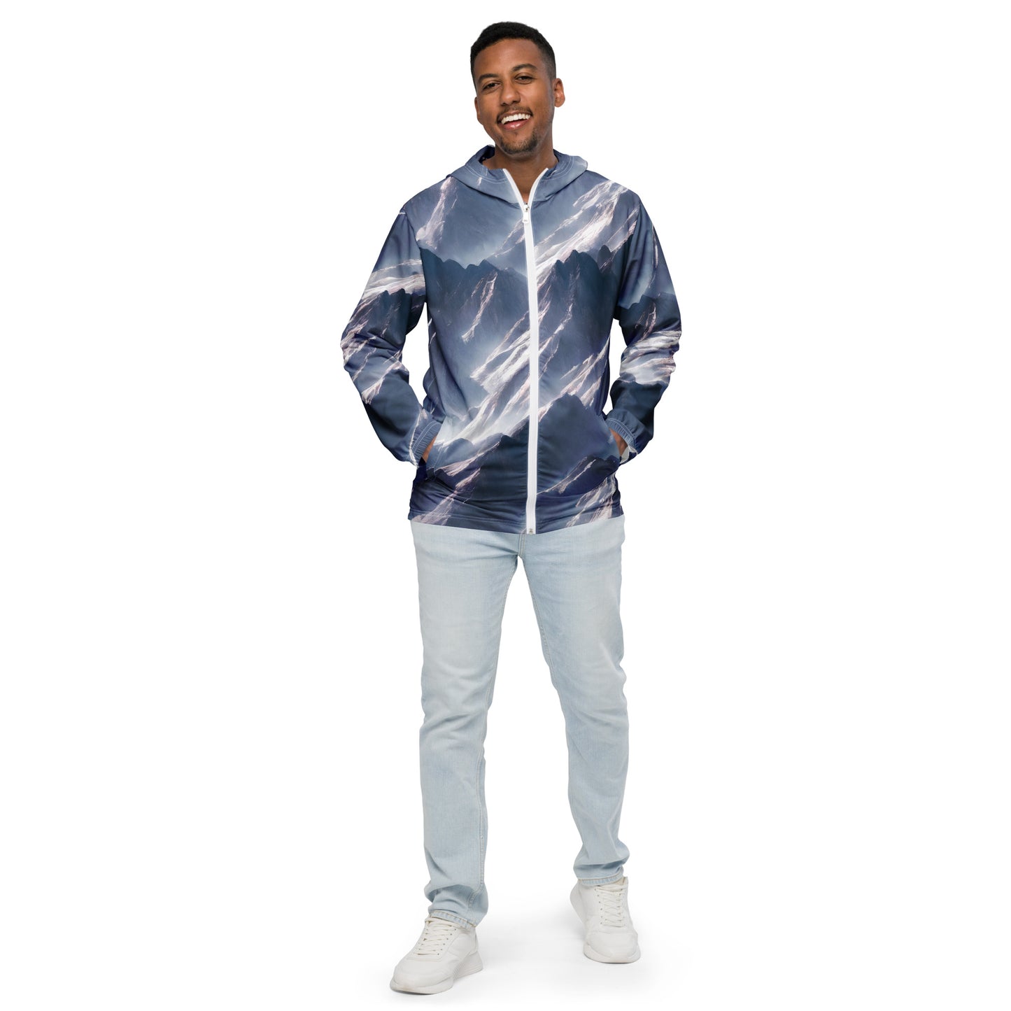 Men's Windbreaker - Frosted Zenith