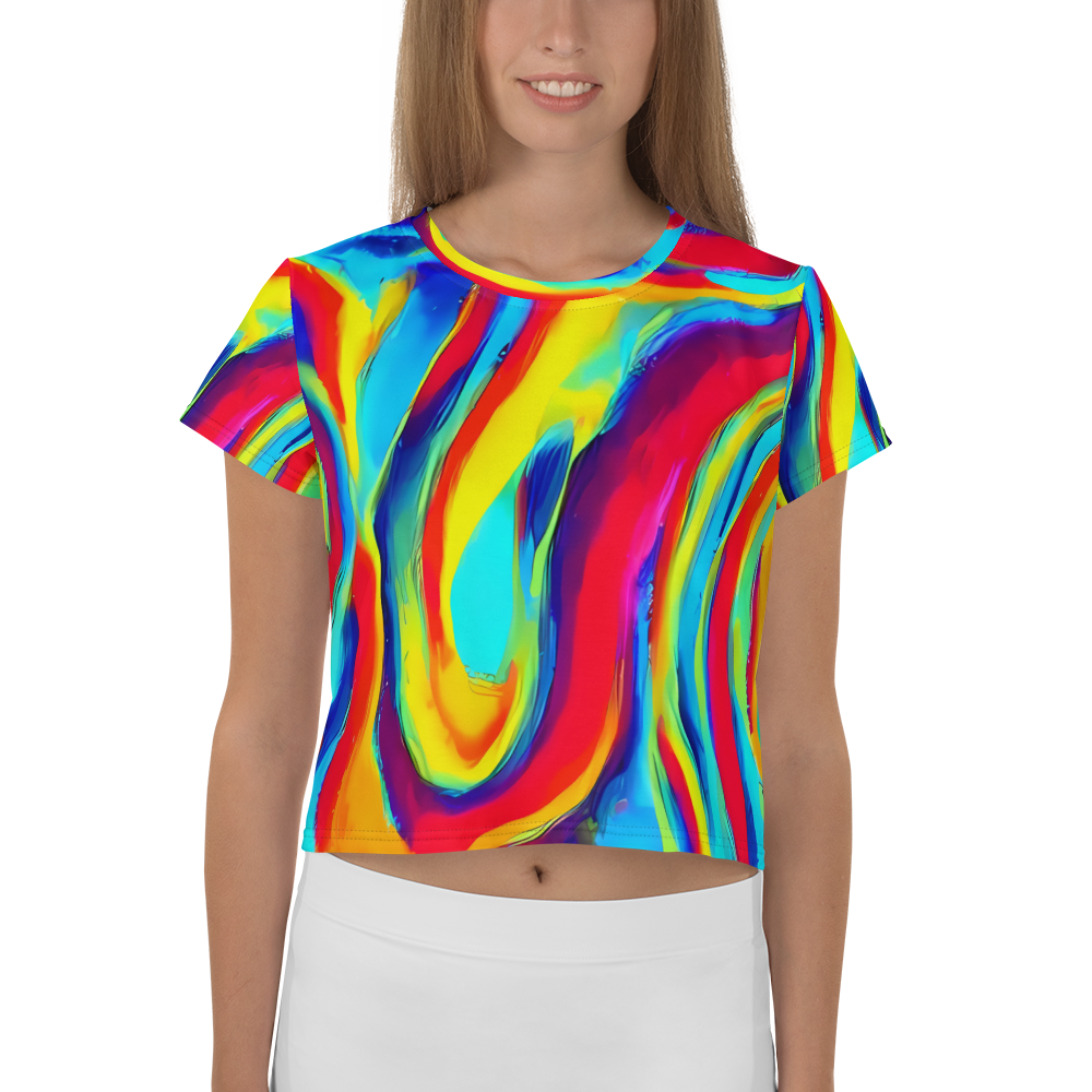 Women's Crop Tee - Stael Swirls