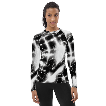 Women's Rash Guard - Electric Nightfall