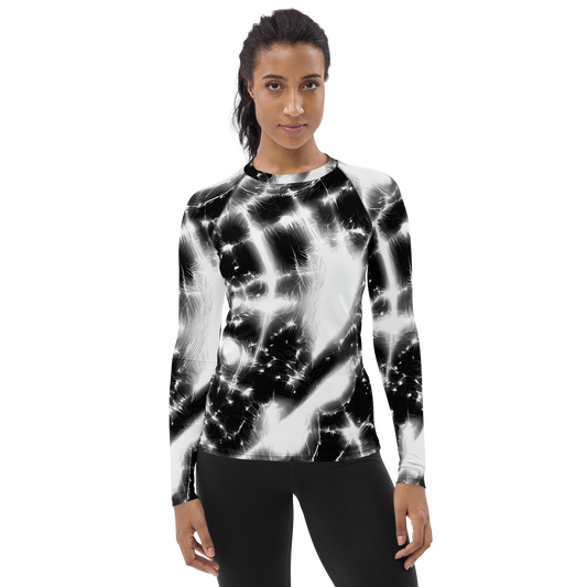 Women's Rash Guard - Electric Nightfall