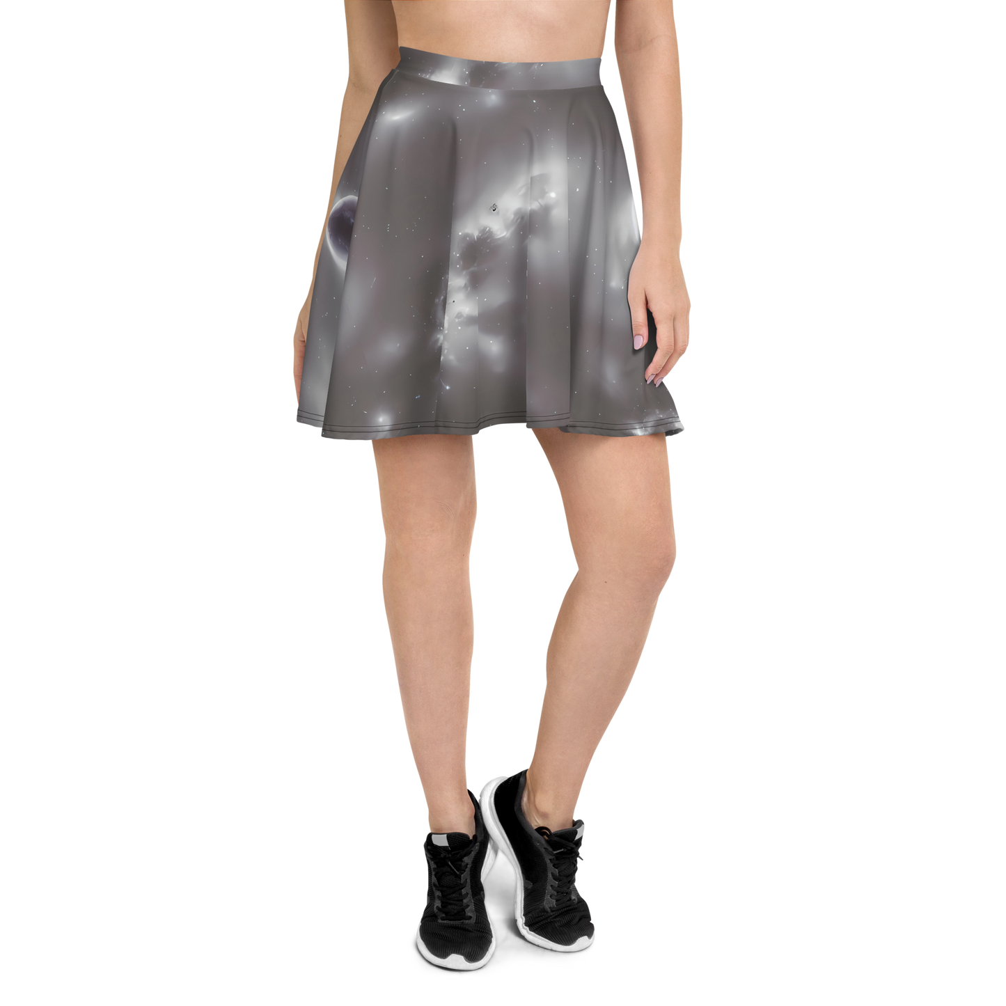 Skater Skirt - Silver Nebula