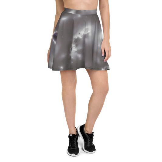 Skater Skirt - Silver Nebula