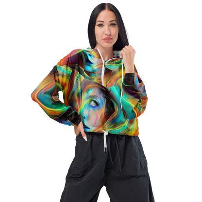 Women's Cropped Windbreaker - Dreamweaver Fusion