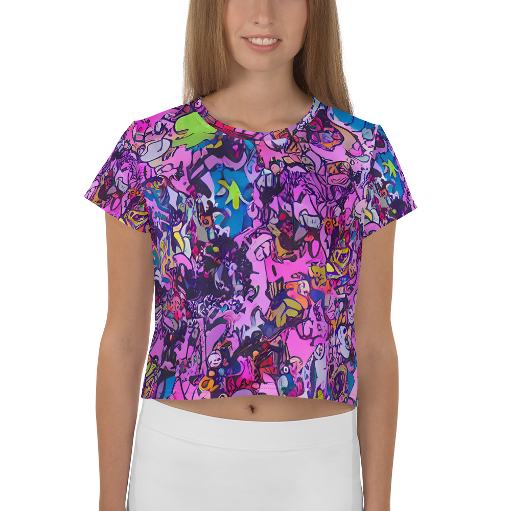 Women's Crop Tee - Chromatic Frenzy