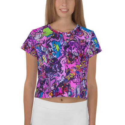 Women's Crop Tee - Chromatic Frenzy