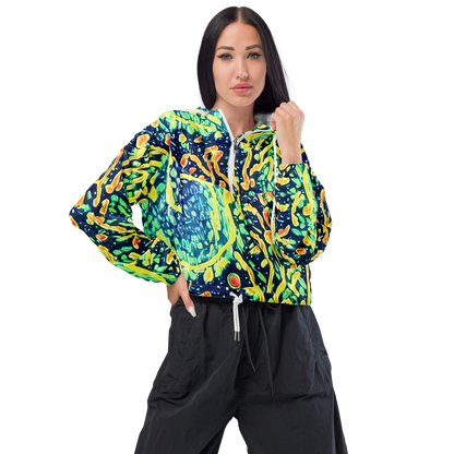 Women's Cropped Windbreaker - Vortex Glow