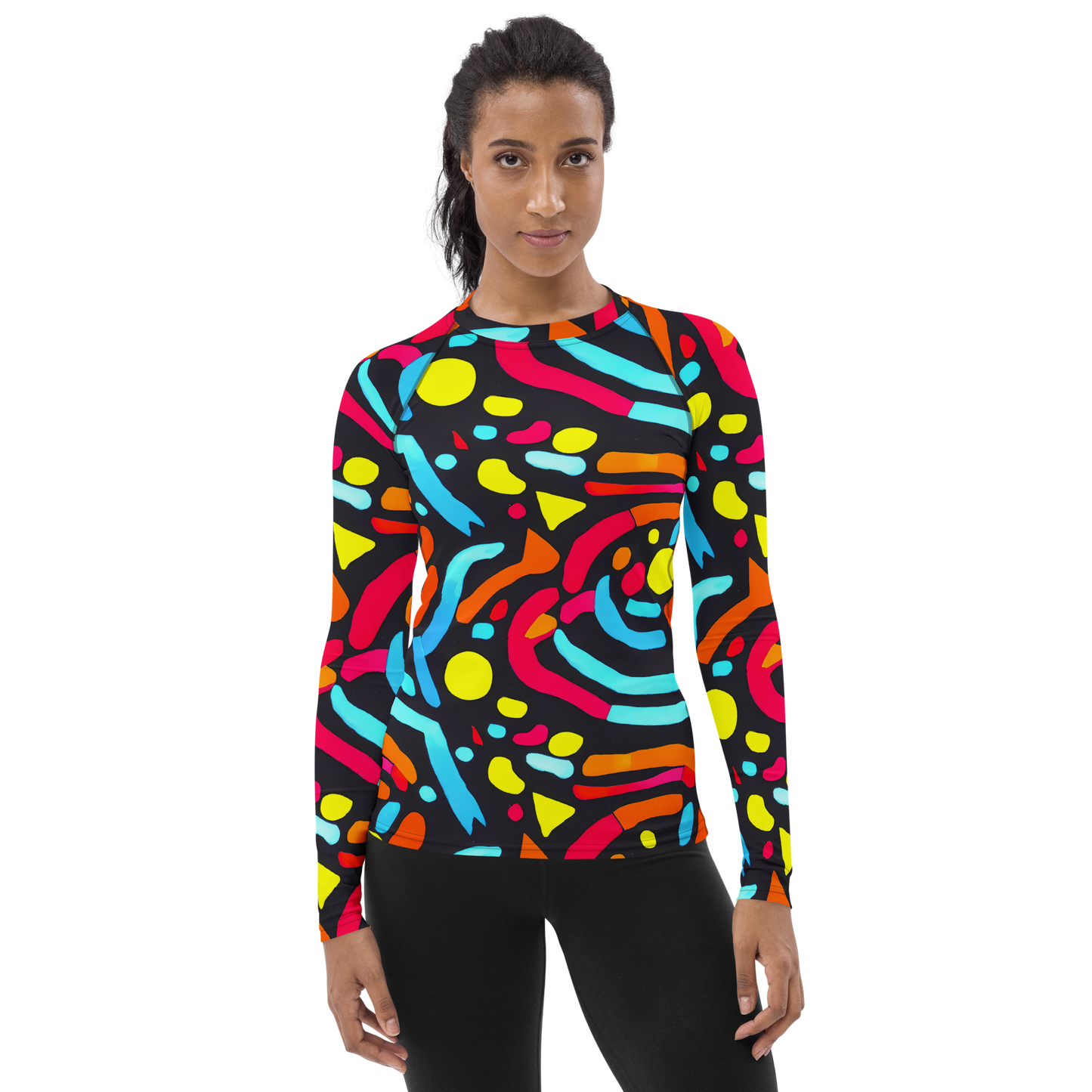 Women's Rash Guard - Midnight Stream