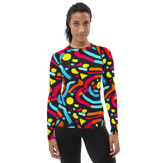 Women's Rash Guard - Midnight Stream