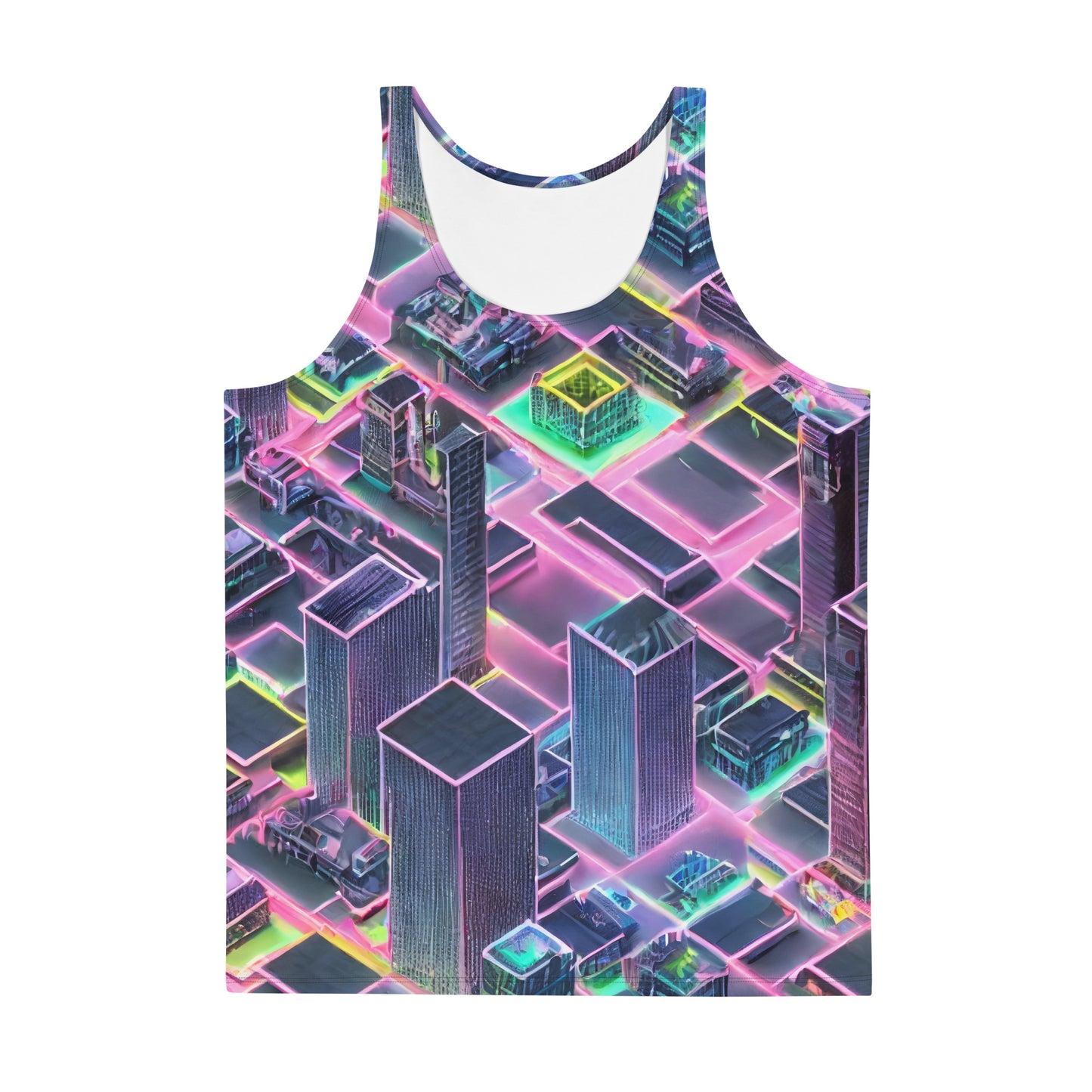 Men's Tank Top - Electric Skyline