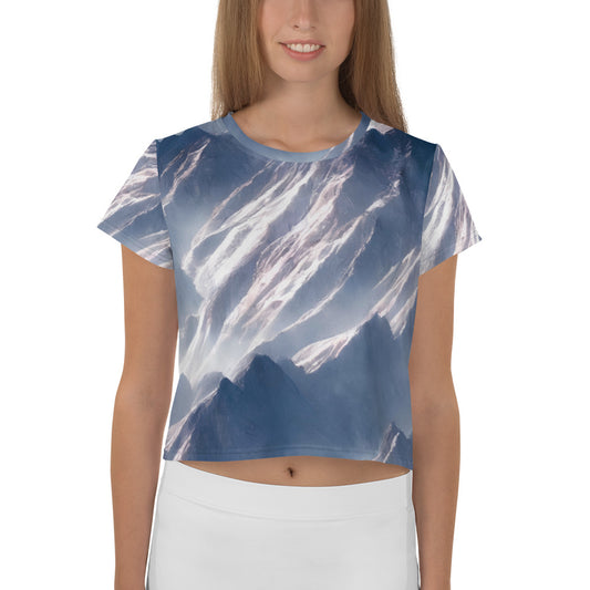 Women's Crop Tee - Misty Pinnacles