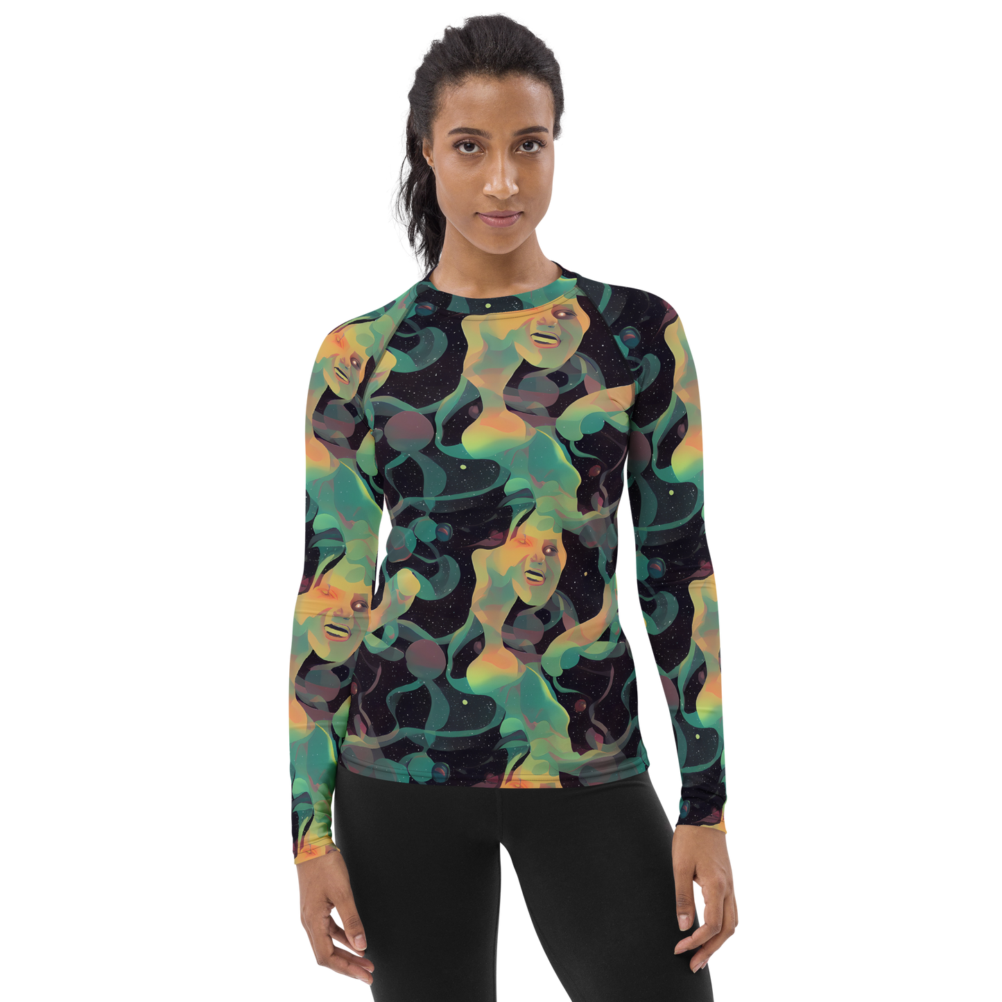 Women's Rash Guard - Astral Rhythms