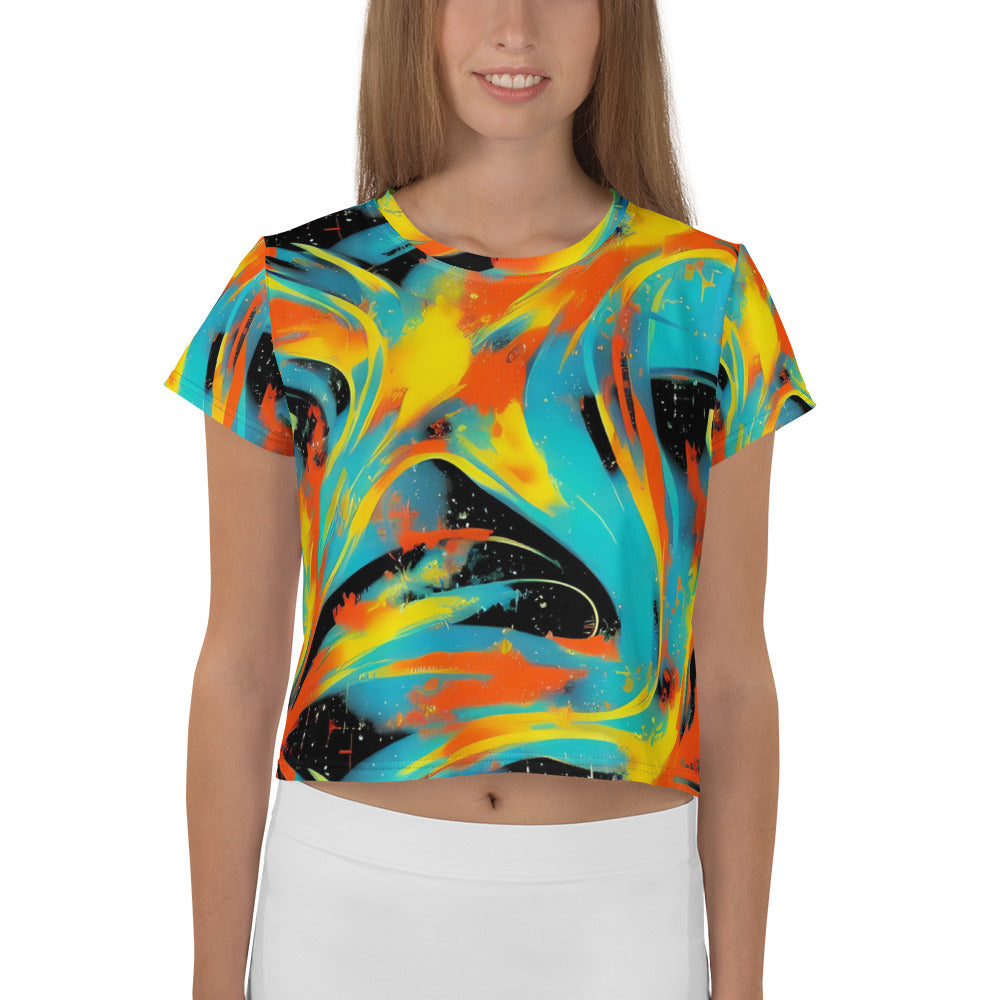 Crop Tee - Solar Swoosh