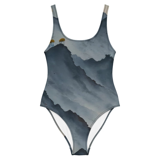 One-Piece Swimsuit - Misty Mountain Harmony