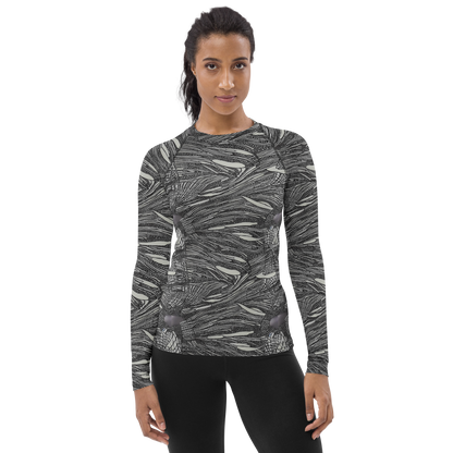 Women's Rash Guard - Sable Currents