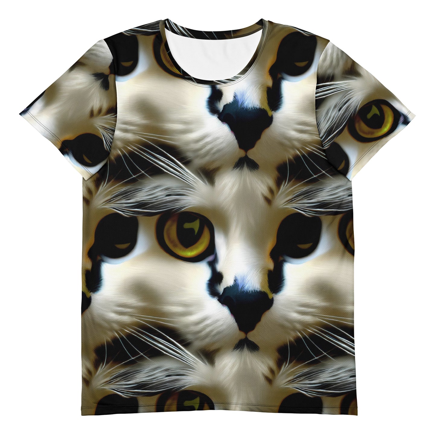 Men's Athletic T-Shirt - Feline Fancy