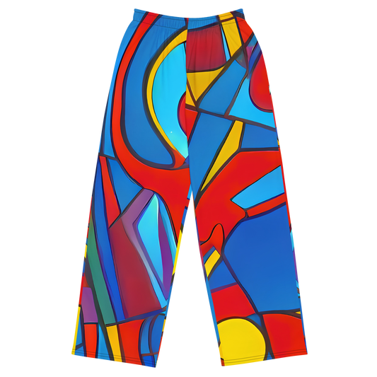 Wide-Leg Pants - Mondrian Maze