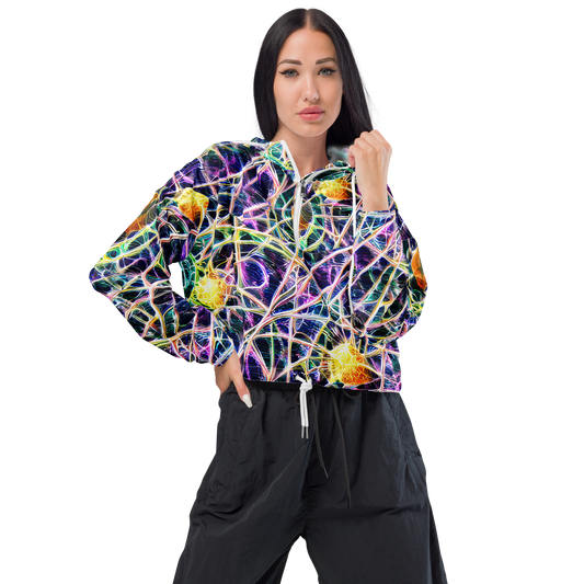 Women's Cropped Windbreaker - Wölfli Web