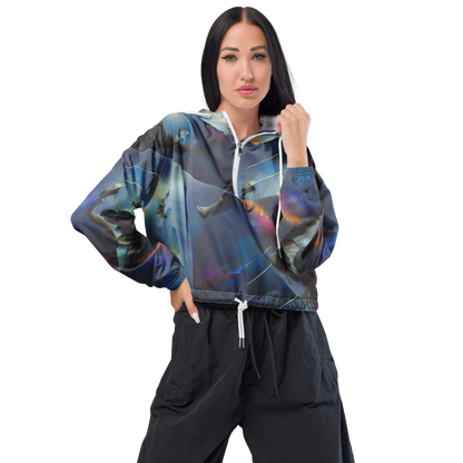 Women's Cropped Windbreaker - Gravity's Palette